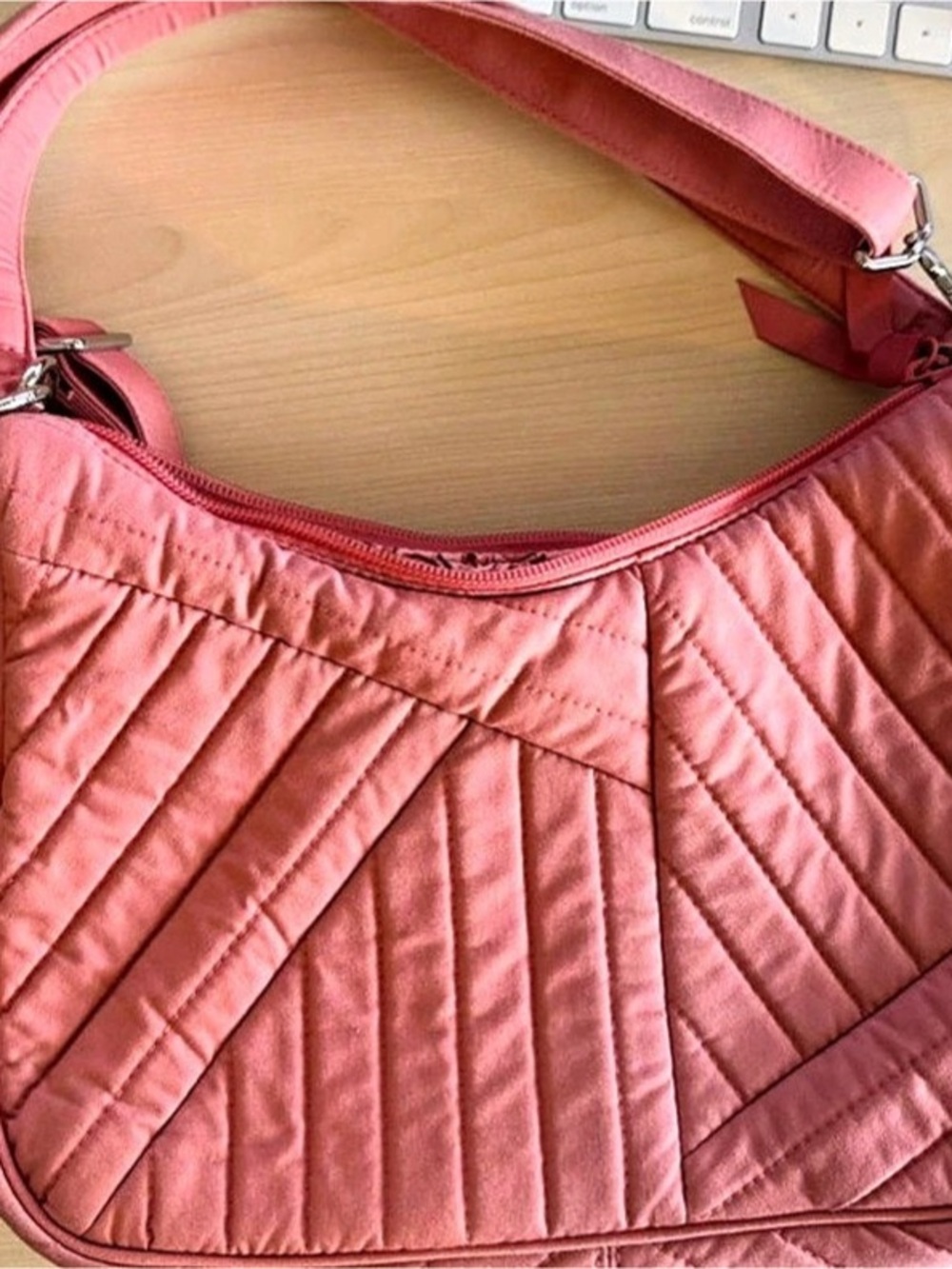 Vera Bradley Quilted Shoulder Bag in Pink